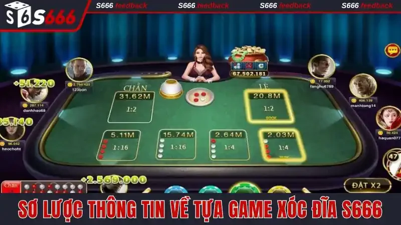 Sơ lược thông tin về tựa game xóc đĩa S666